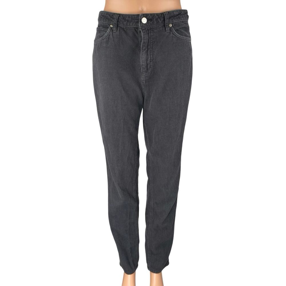 Urban Outfitters BDG Women's Black Corduroy High Rise Tapered Pants Size 28